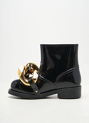 Botine/ghete material neted toc de 4 la 6 cm negru JWANDERSON femeie