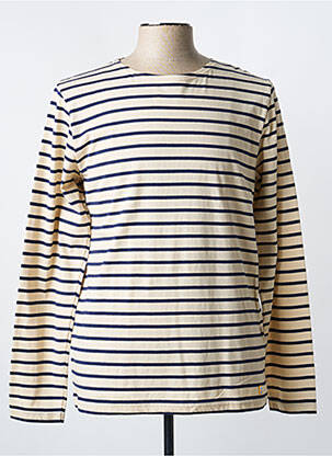 Tricou croială cambrată mâneci lungi bej ARMOR LUX bărbat