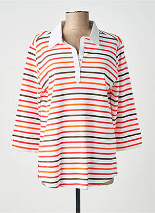 Polo mâneci 3/4 mâneci 3/4 portocalie ARMOR LUX femeie