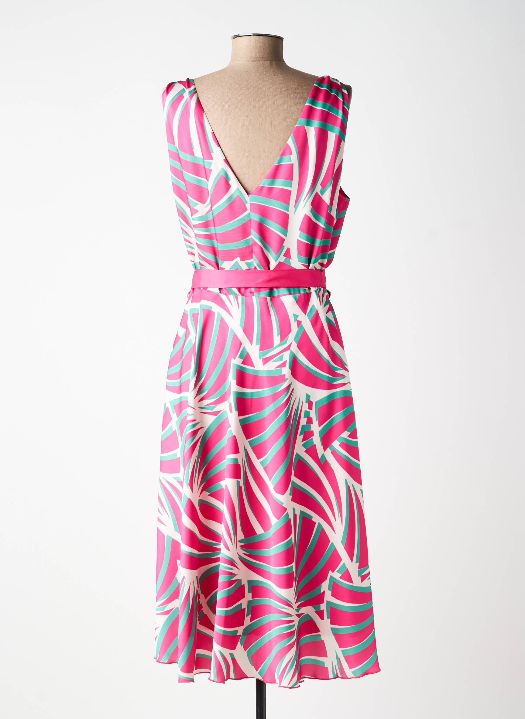 Rochie midi fără mâneci fără mâneci roz ESTEL COLLECTION femeie