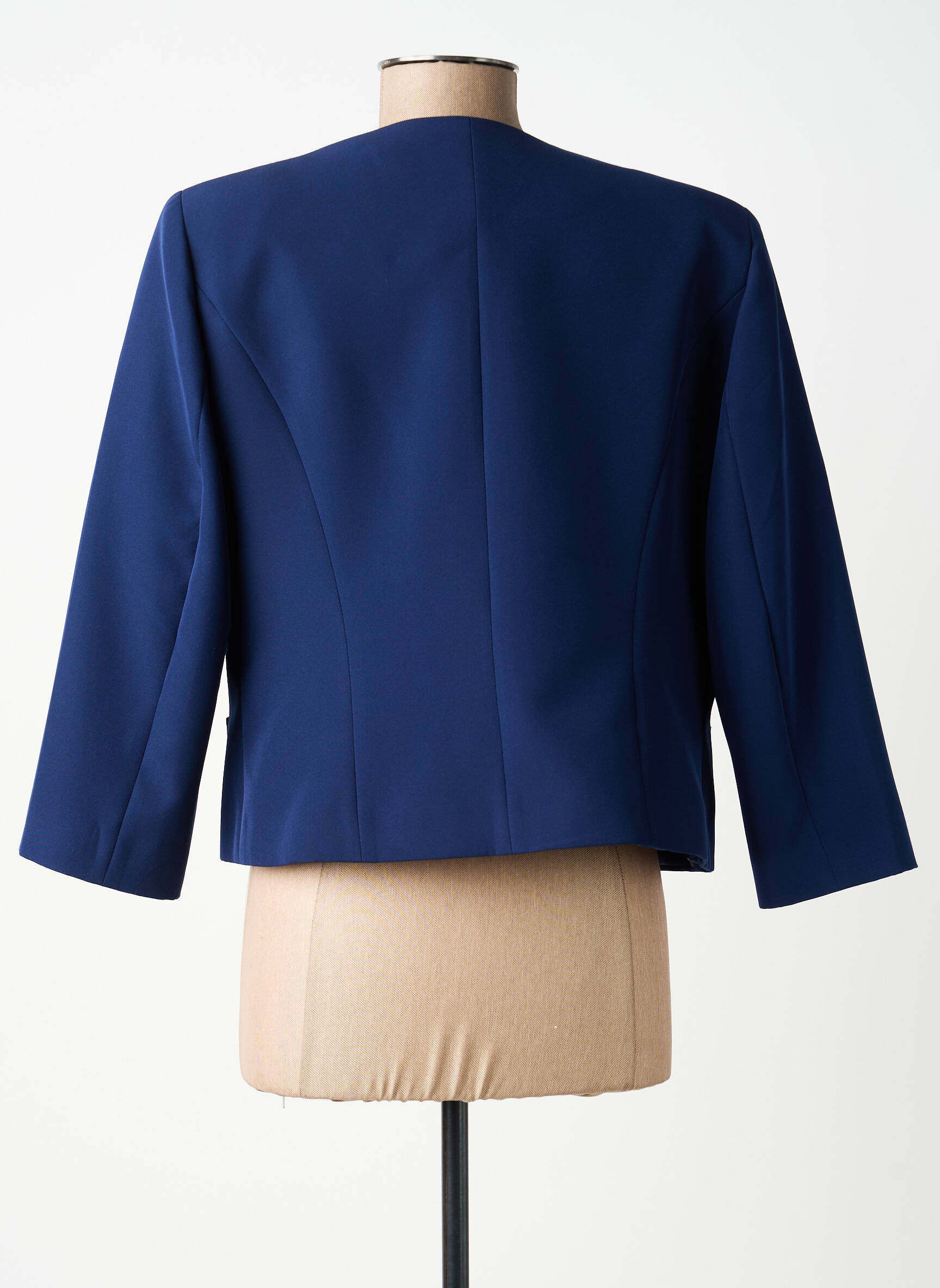 Jachete elegante țesătură crep albastru ESTEL COLLECTION femeie