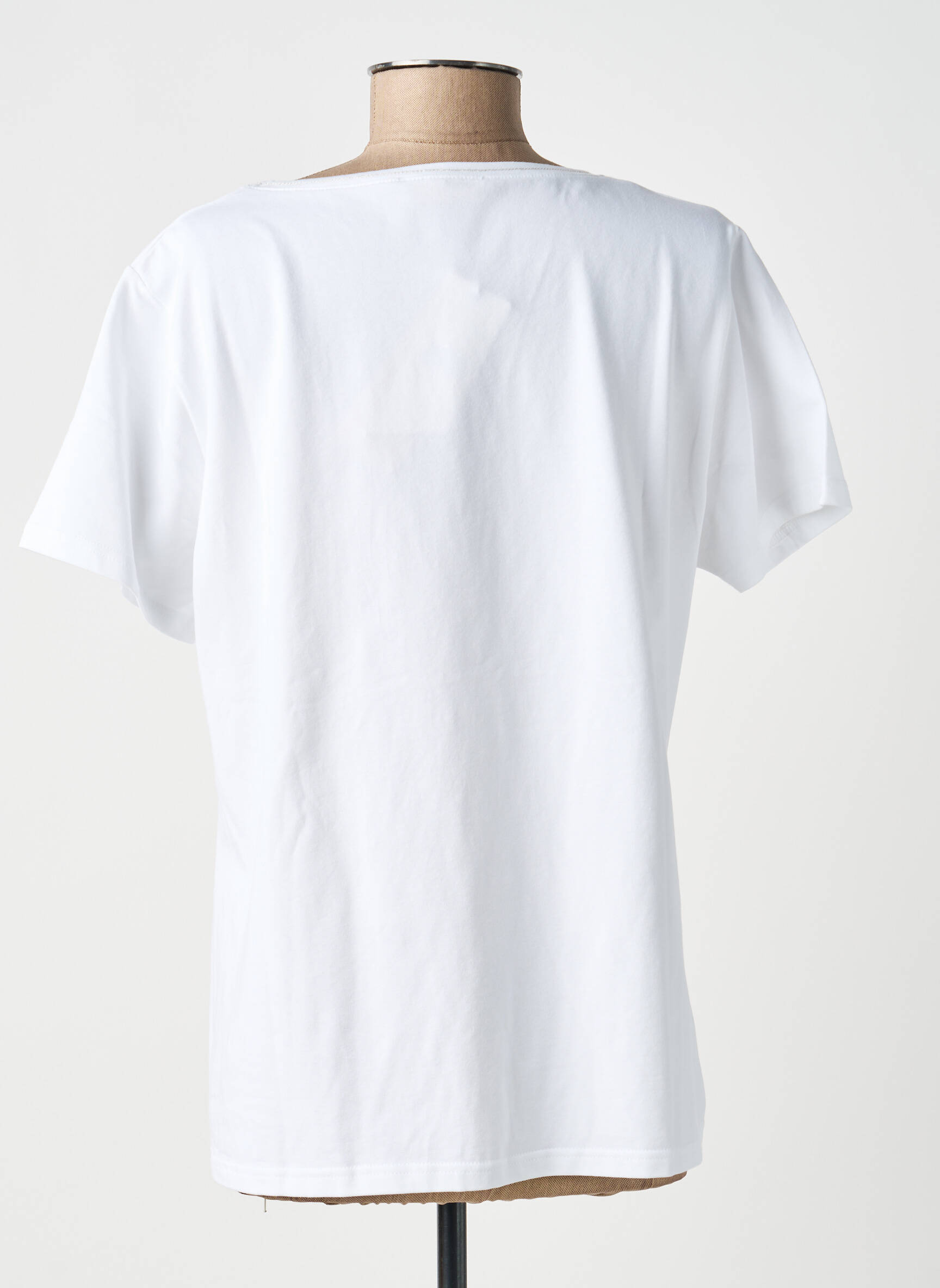 Tricou serigrafie mâneci scurte bej SIGNE NATURE femeie