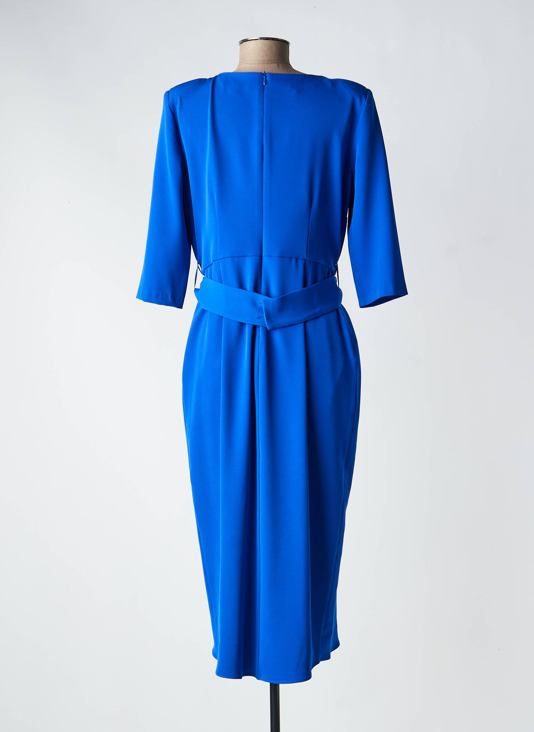 Rochie midi mâneci 3/4 mâneci 3/4 albastru BARILOCHE femeie