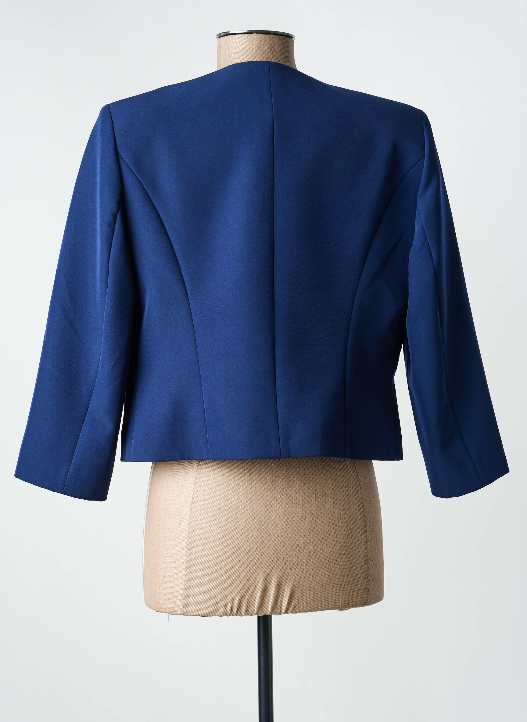 Jachete elegante țesătură crep albastru ESTEL COLLECTION femeie