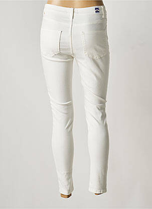 Pantalon slim țesătură poplin mărime normală alb MOLLY BRACKEN femeie