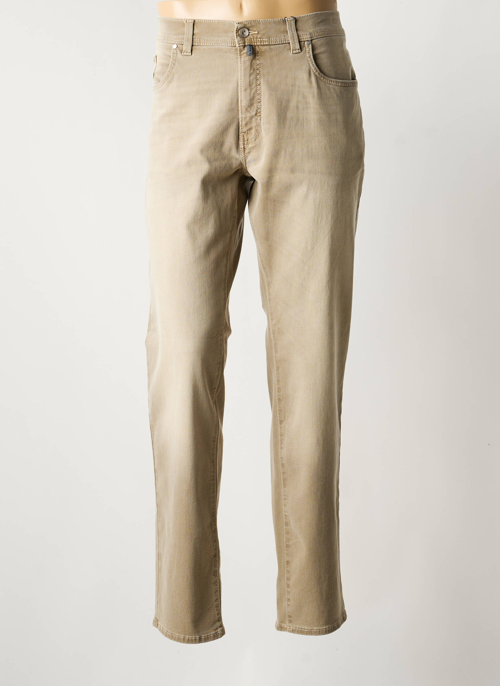 Pantalon drept elasticitate mărime normală bej PIERRE CARDIN bărbat