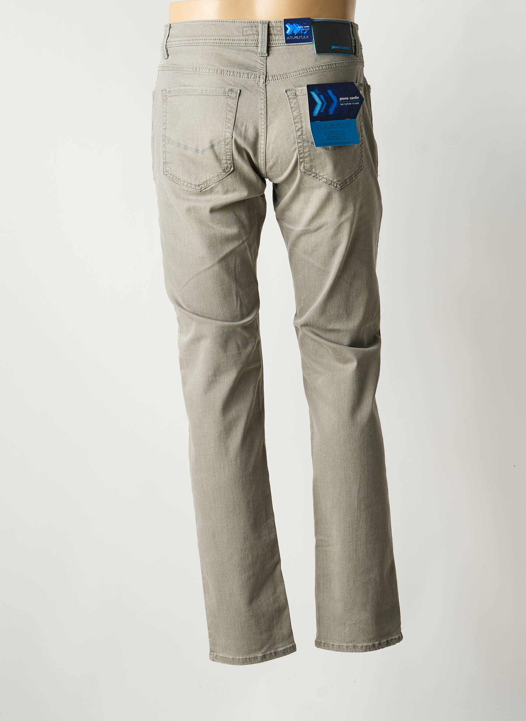 Pantalon drept elasticitate mărime normală gri PIERRE CARDIN bărbat