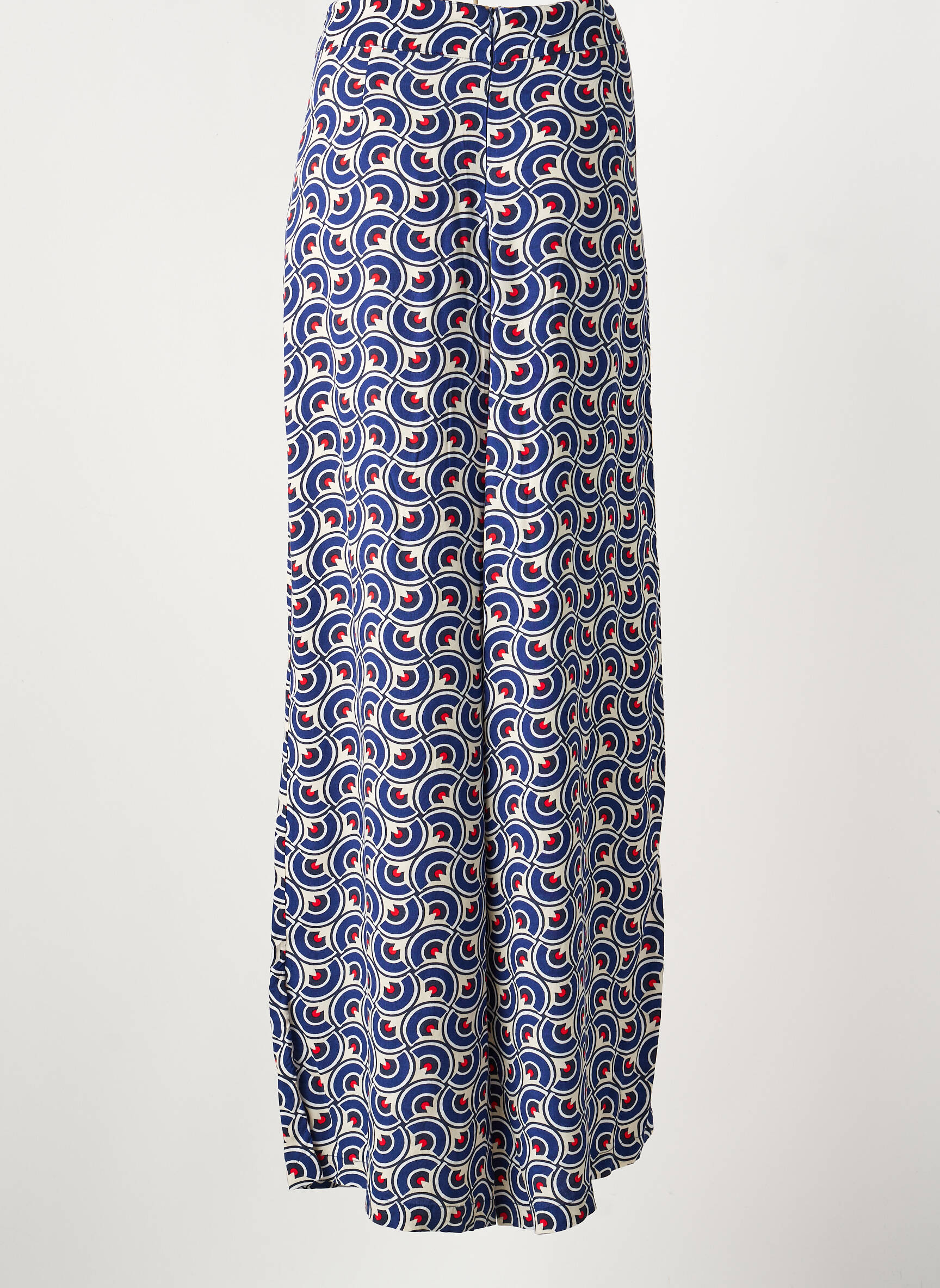 Pantalon larg țesătură poplin mărime normală albastru LION OF PORCHES femeie
