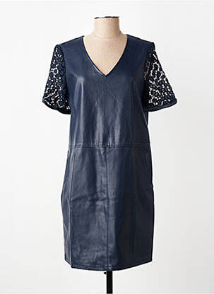 Rochie scurtă închidere cu fermoar la spate mâneci scurte albastru VERO MODA femeie