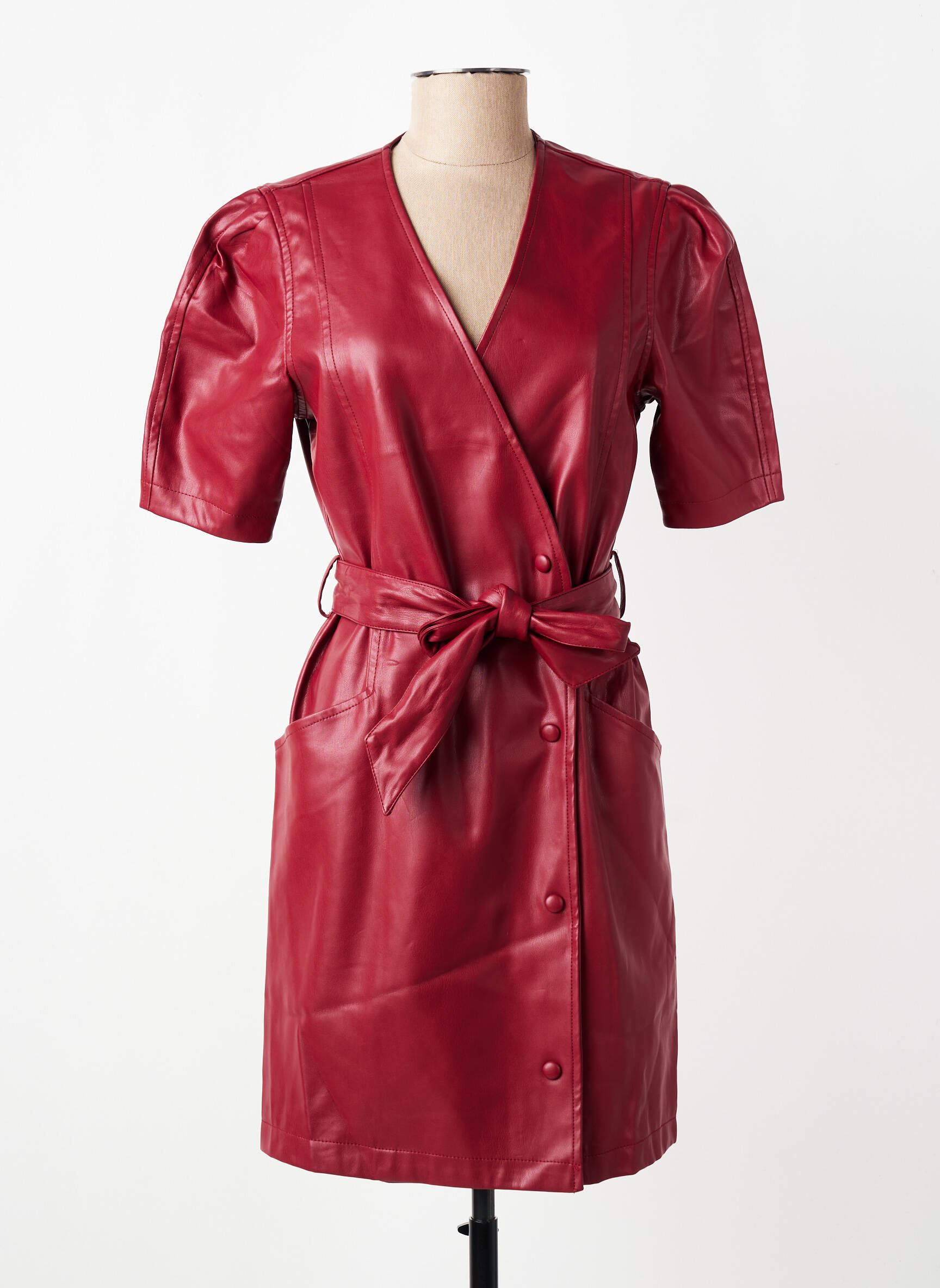 Rochie scurtă mâneci scurte mâneci scurte roșu VERO MODA femeie