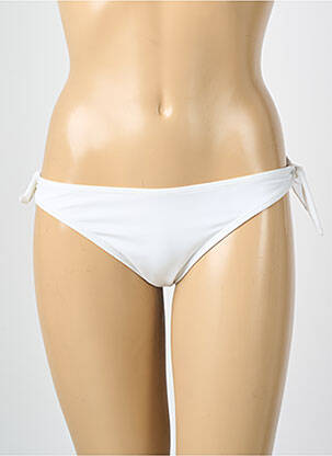 Chiloți de baie țesătură satinată bikini alb VERO MODA femeie
