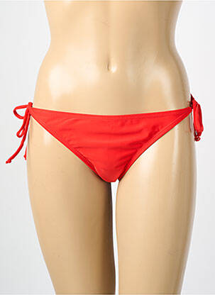 Chiloți de baie țesătură satinată bikini roșu VERO MODA femeie