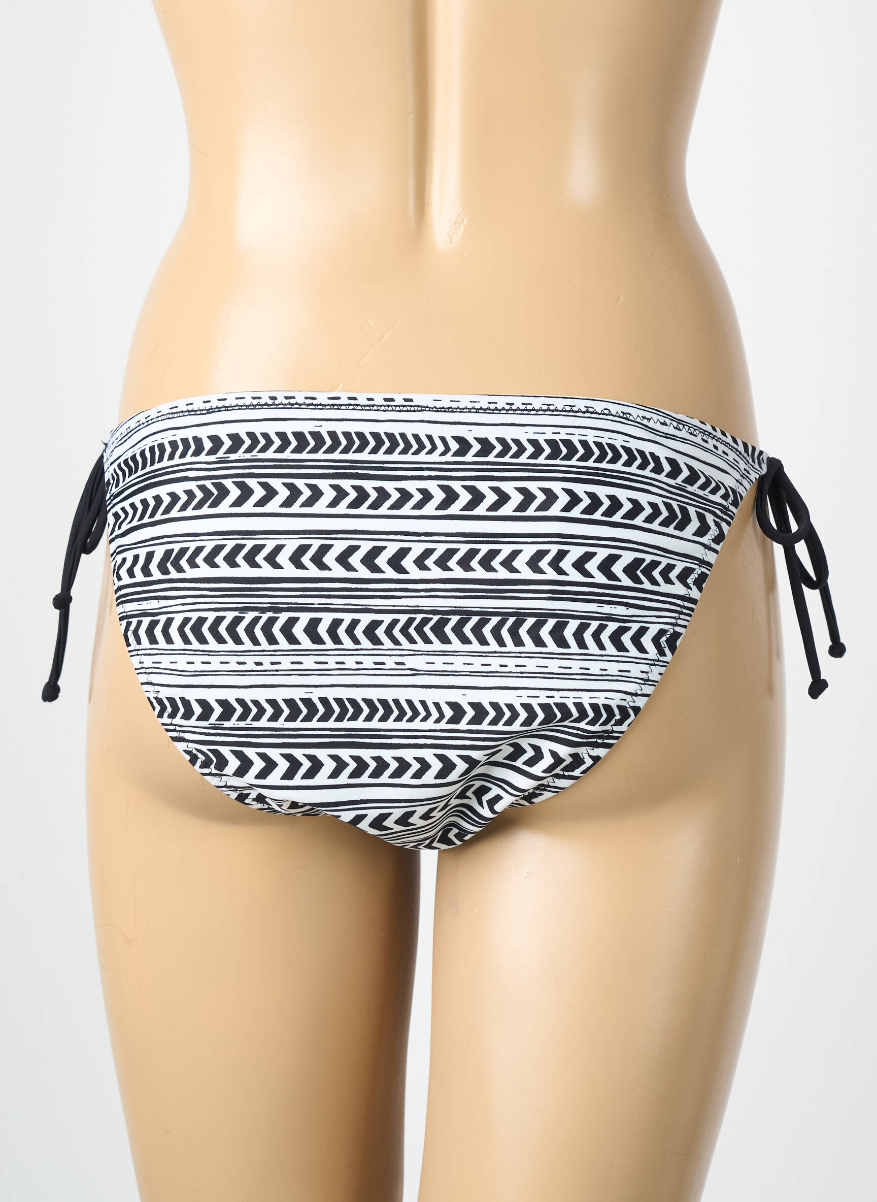 Chiloți de baie imprimeu fantezie bikini negru VERO MODA femeie