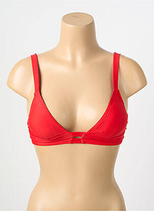 Sutien de costum de baie elasticitate sutien cu susținere înaltă și burete detașabil roșu PIECES femeie