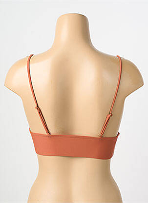 Sutien de costum de baie elasticitate sutien cu susținere înaltă și burete detașabil maro VERO MODA femeie