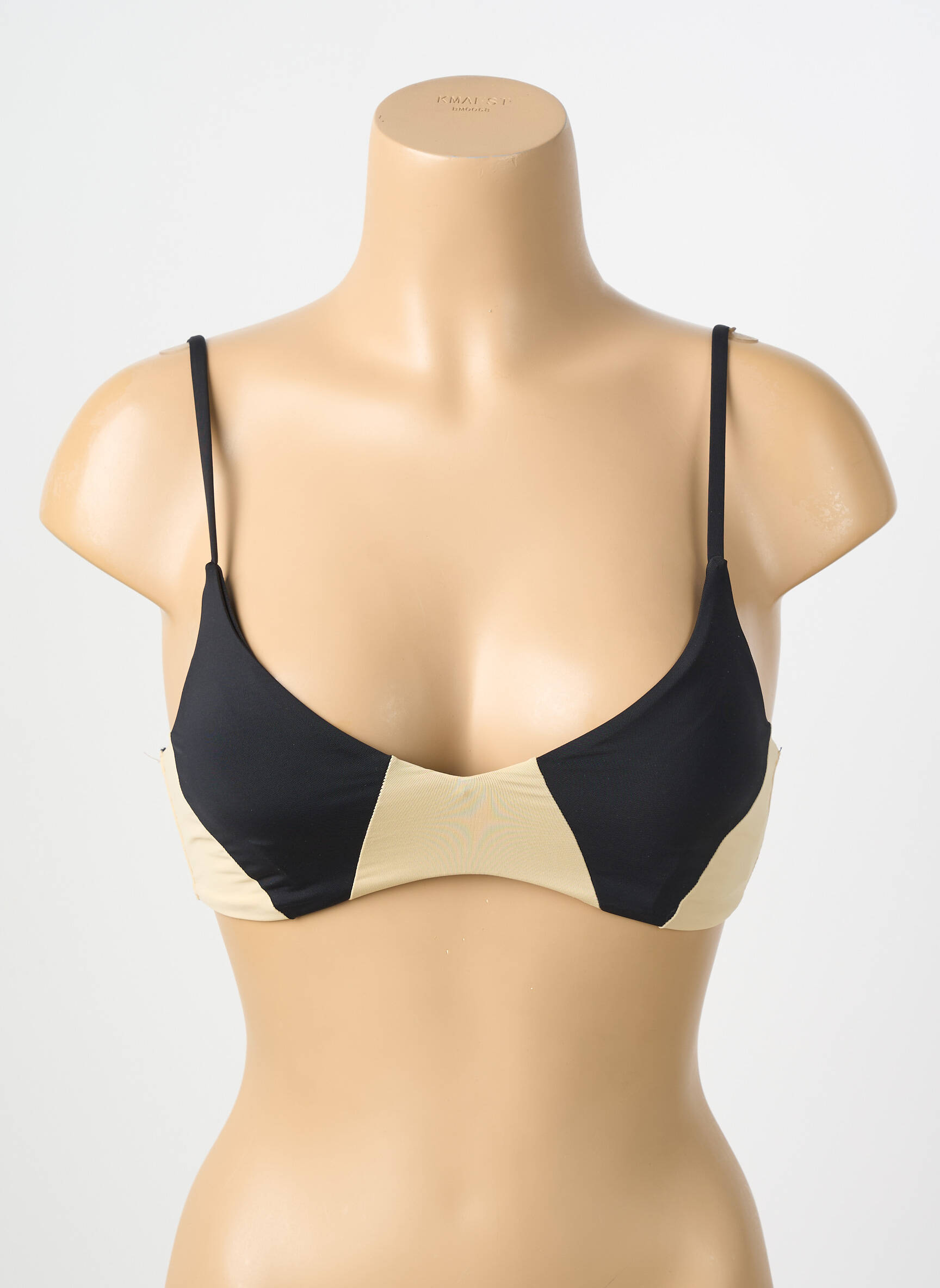 Sutien de costum de baie elasticitate sutien cu susținere înaltă și burete detașabil negru VERO MODA femeie