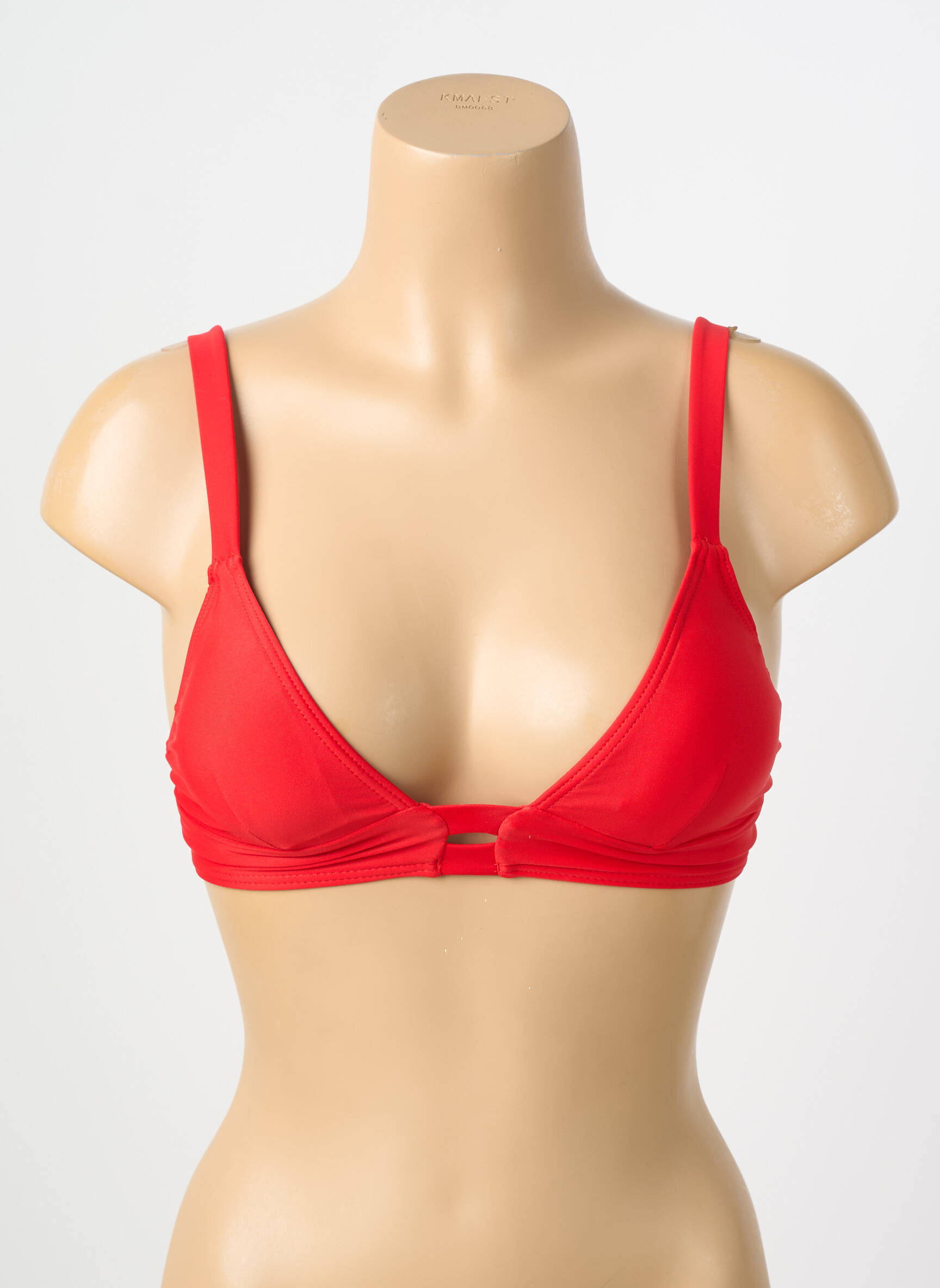 Sutien de costum de baie elasticitate sutien cu susținere înaltă și burete detașabil roșu PIECES femeie