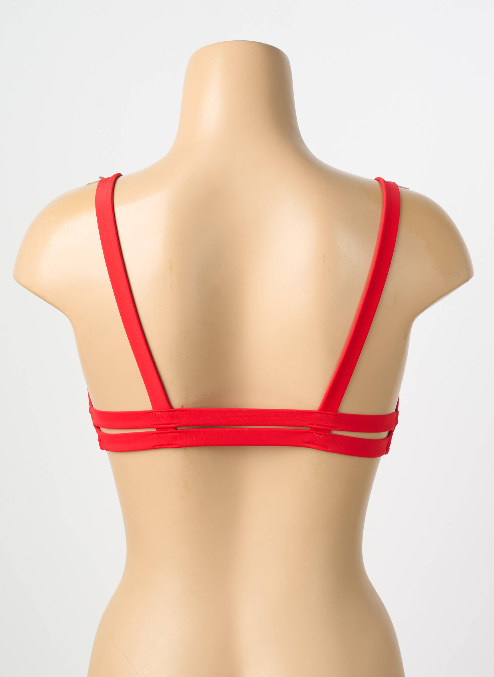 Sutien de costum de baie elasticitate sutien cu susținere înaltă și burete detașabil roșu PIECES femeie