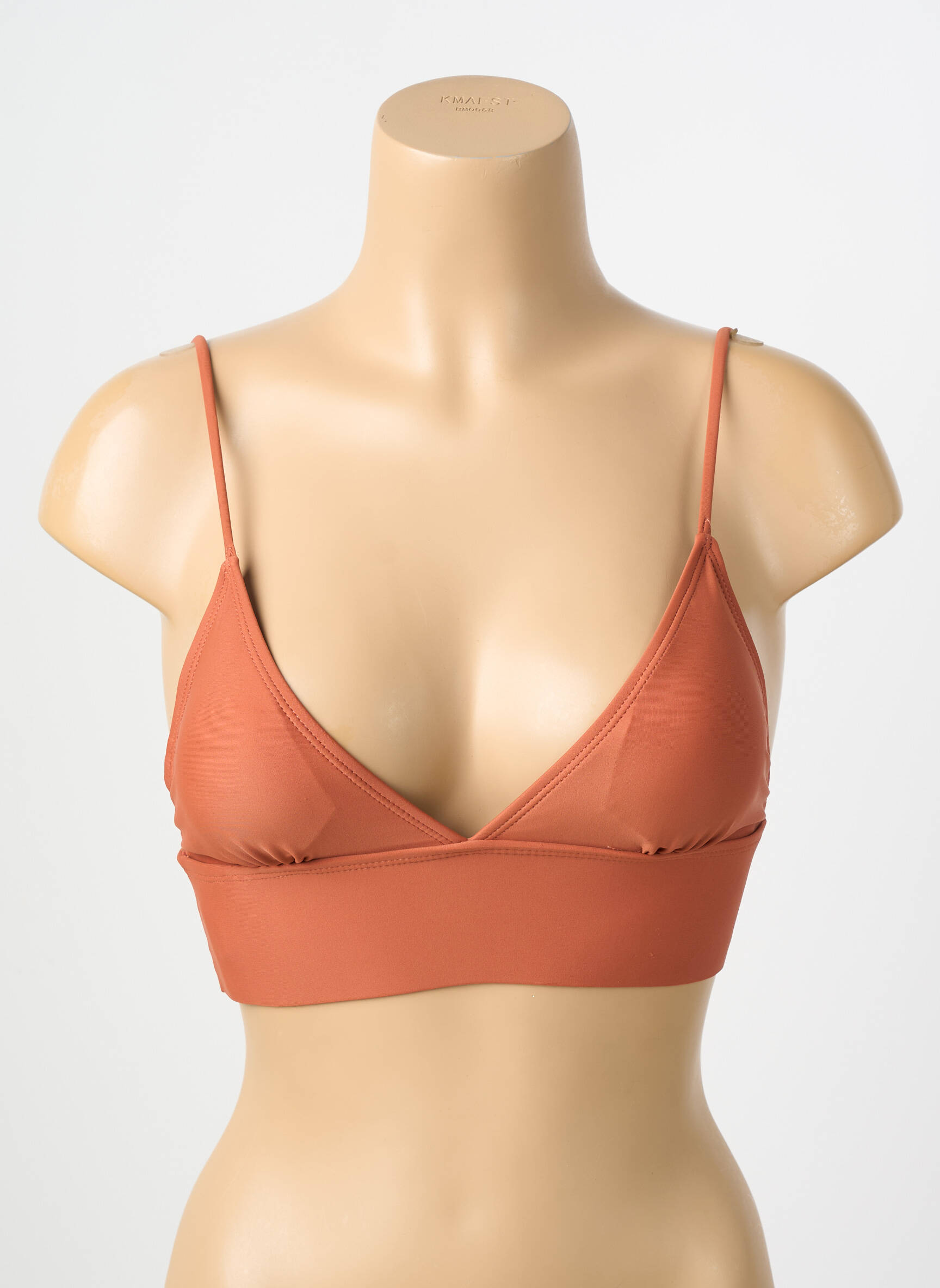 Sutien de costum de baie elasticitate sutien cu susținere înaltă și burete detașabil maro VERO MODA femeie