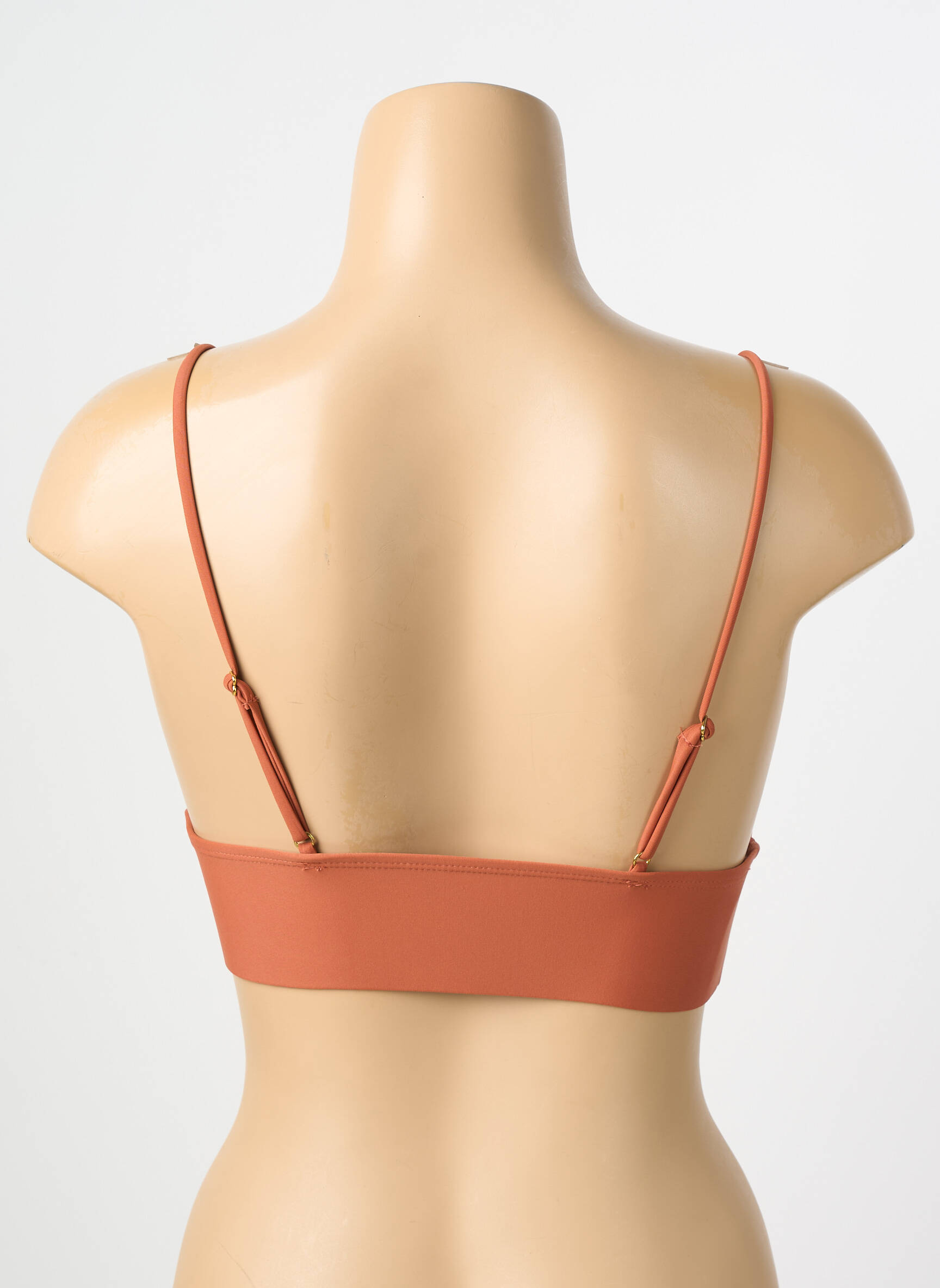 Sutien de costum de baie elasticitate sutien cu susținere înaltă și burete detașabil maro VERO MODA femeie