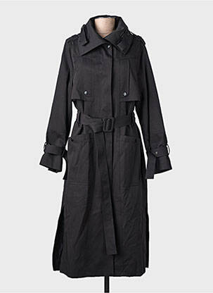 Trench țesătură poplin fără glugă negru ZHRILL femeie