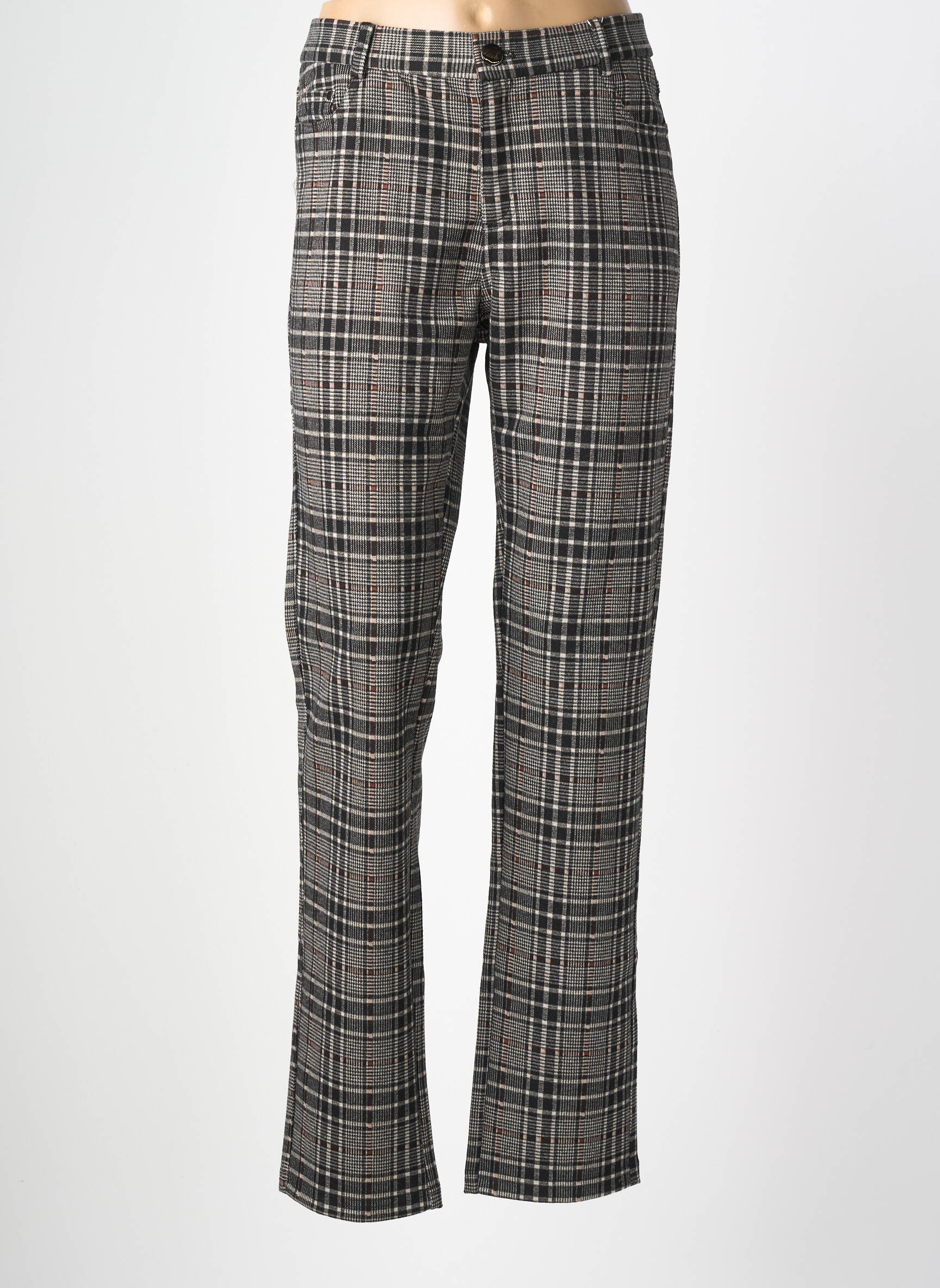 Pantalon drept elasticitate mărime normală gri TINTA femeie