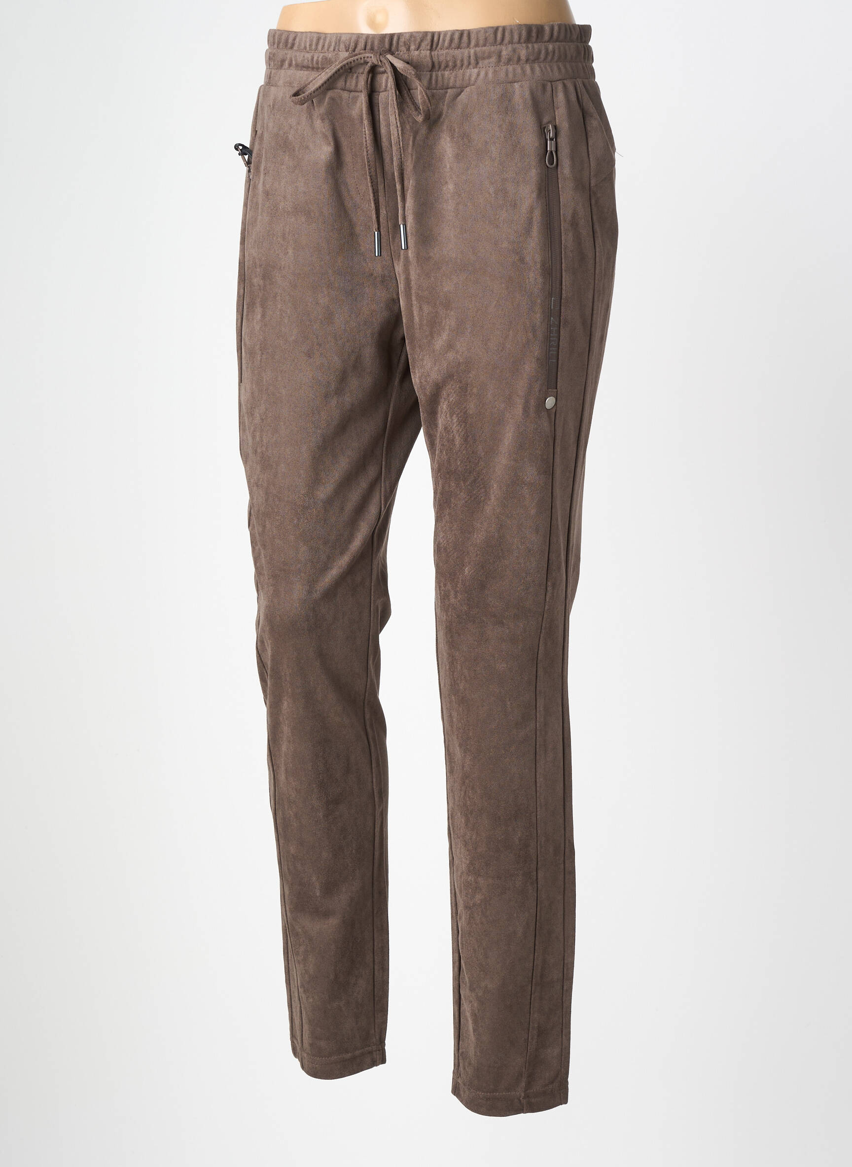 Pantalon drept elasticitate mărime normală maro ZHRILL femeie