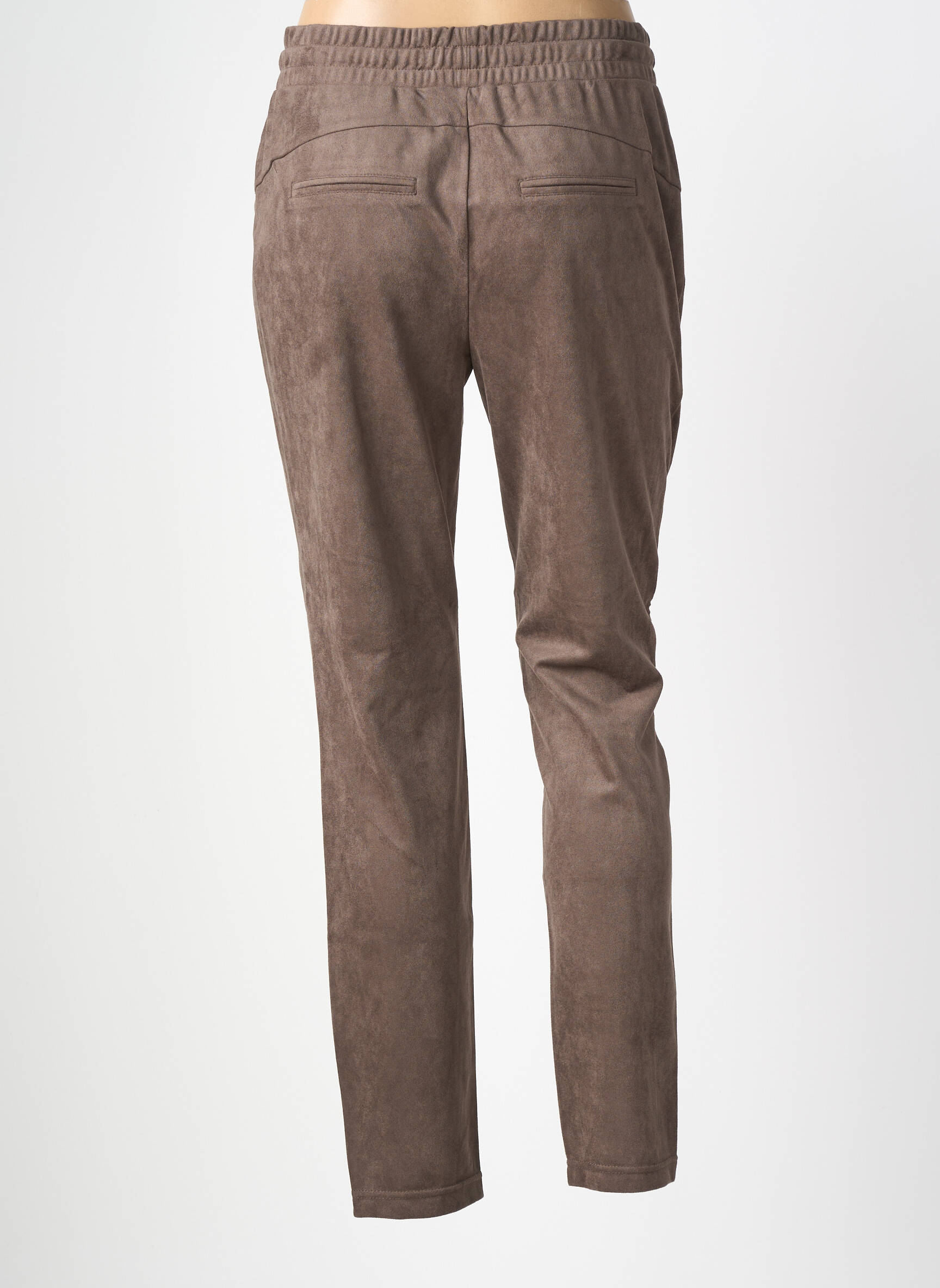 Pantalon drept elasticitate mărime normală maro ZHRILL femeie