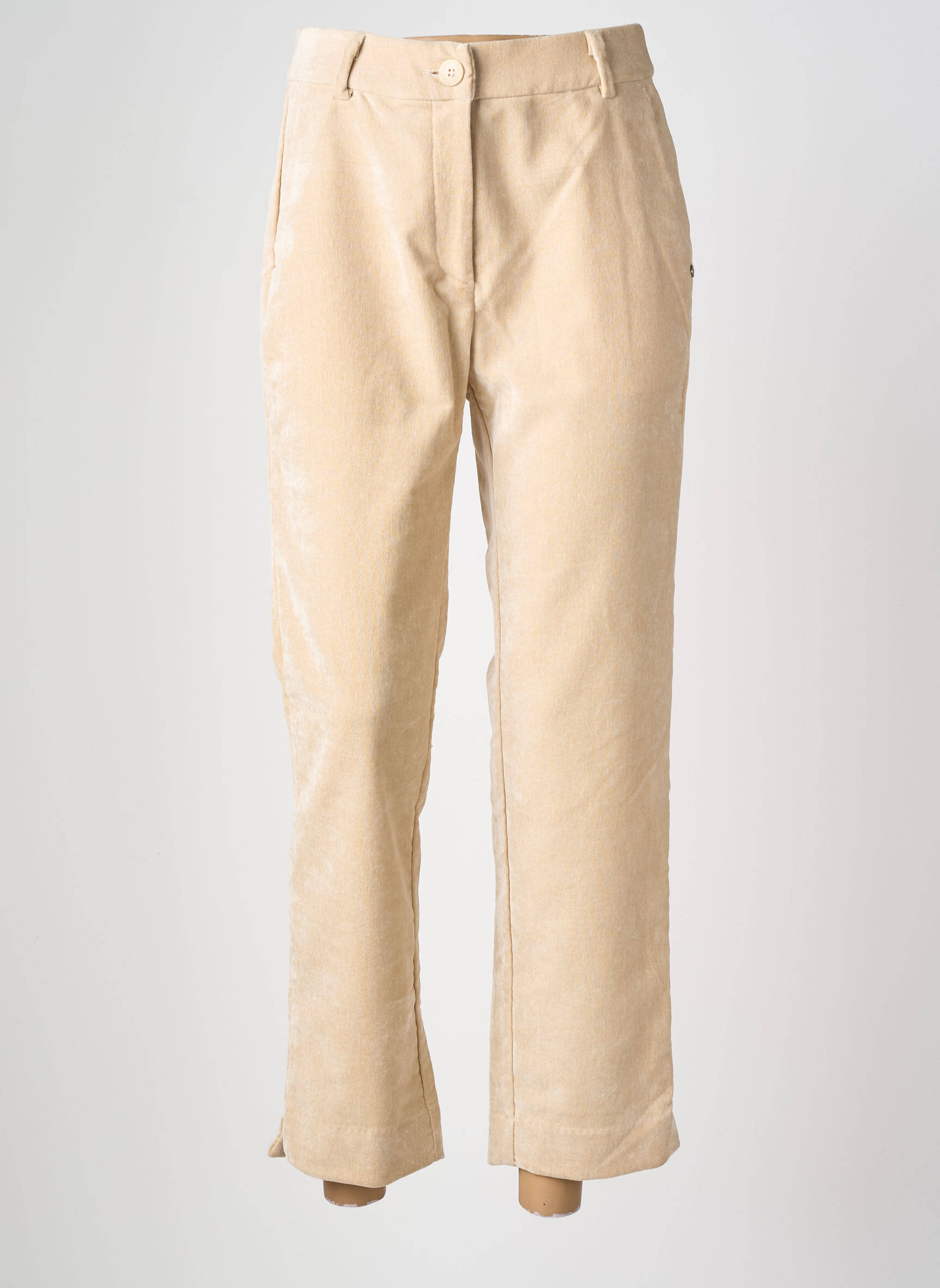 Pantalon 7/8 elasticitate mărime normală bej SURKANA femeie