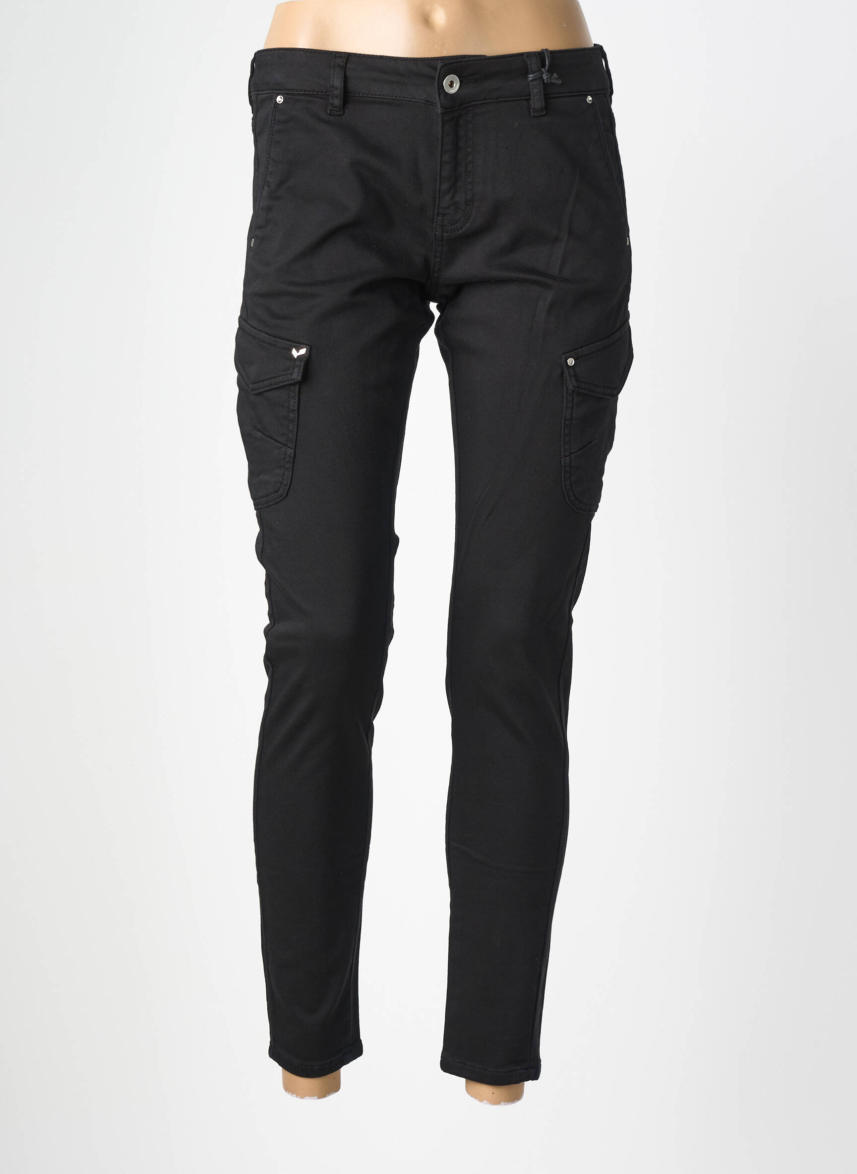 Pantalon cargo buzunare mărime normală negru KAPORAL femeie