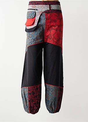 Pantalon drept țesătură poplin mărime normală negru COTON DU MONDE femeie