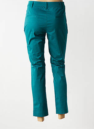 Pantalon chino țesătură poplin mărime normală verde LA FIANCÉE femeie