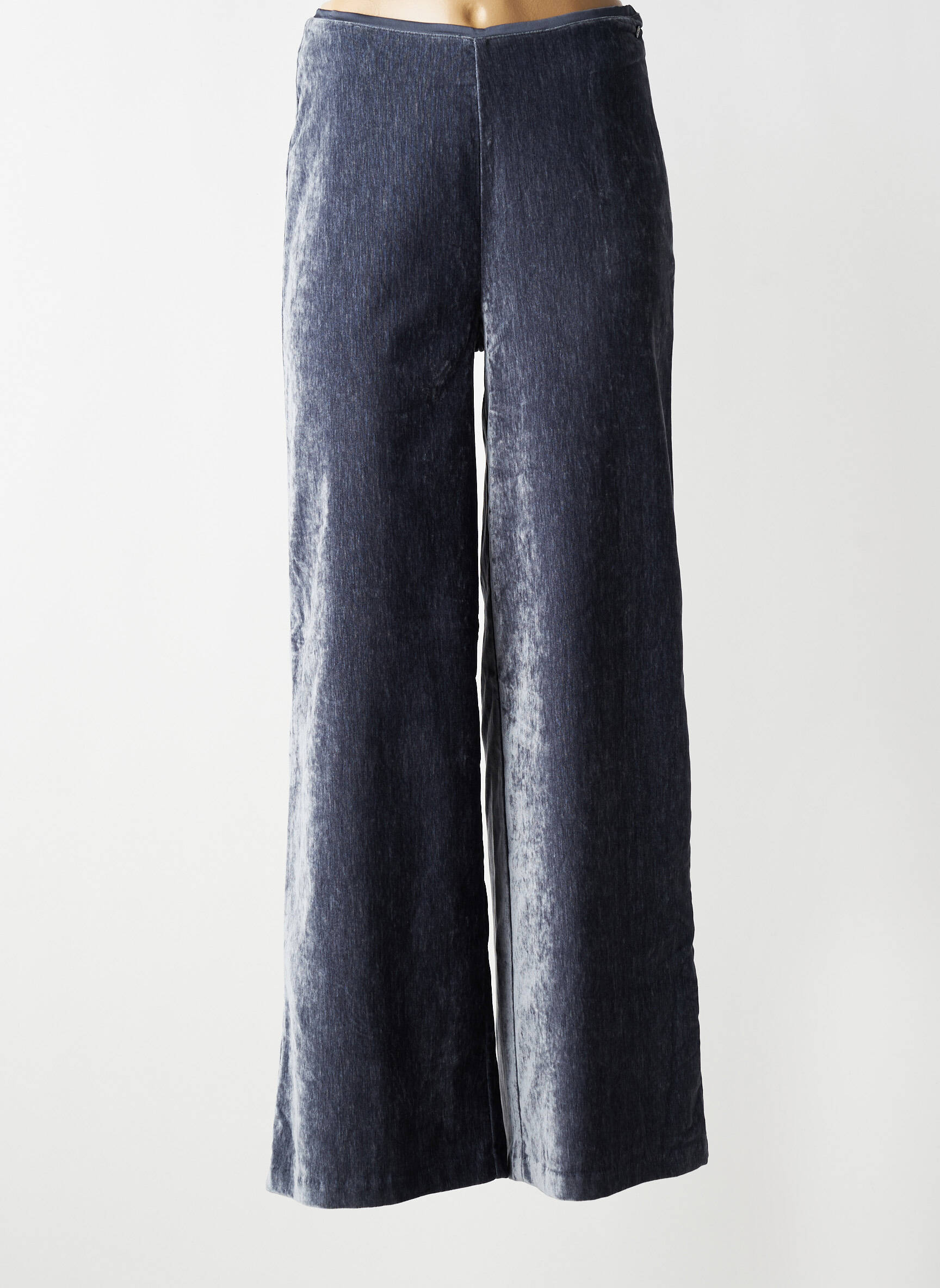 Pantalon evazat elasticitate talie înaltă gri SURKANA femeie