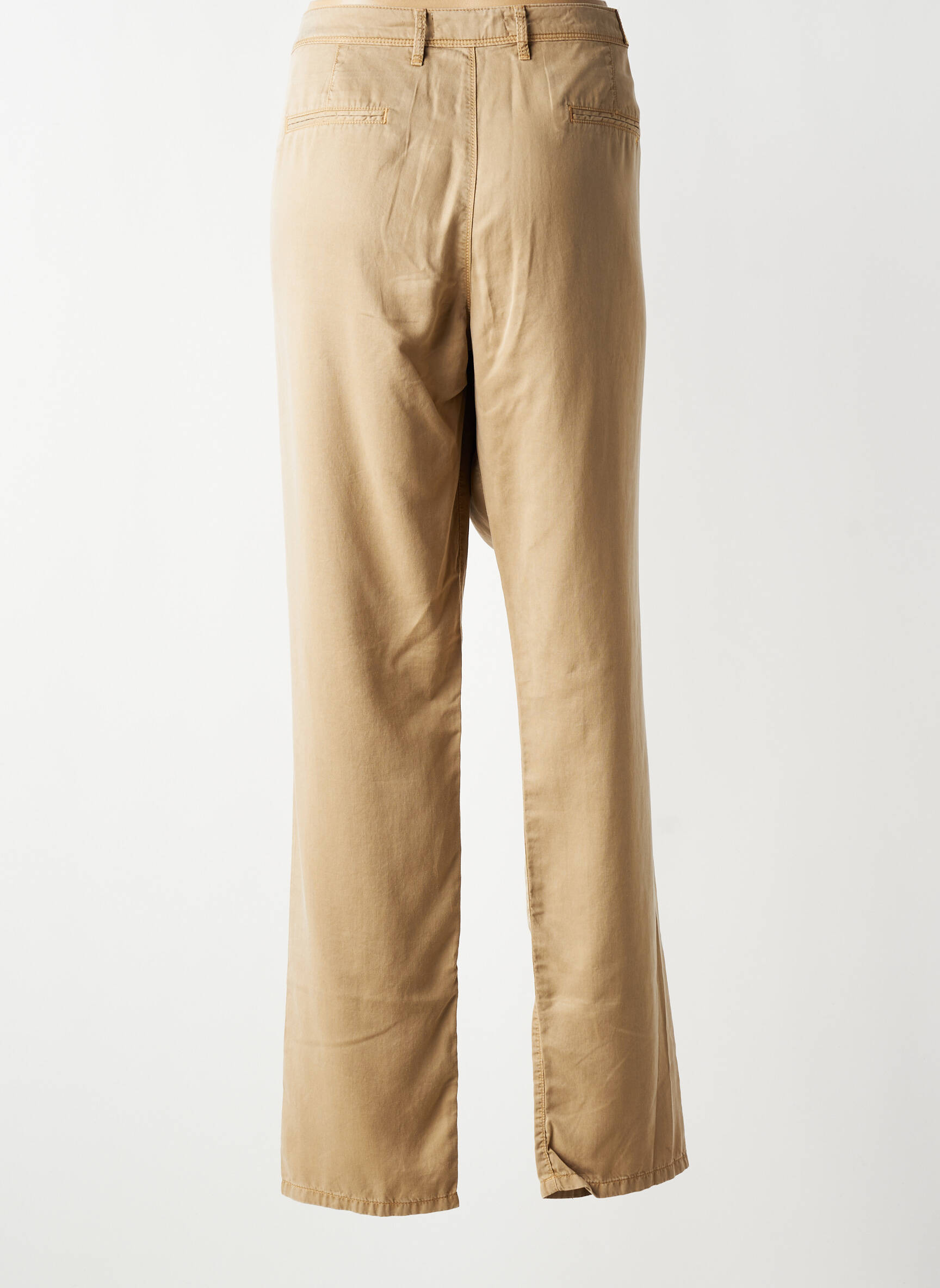 Pantalon chino elasticitate mărime normală bej COUTURIST femeie