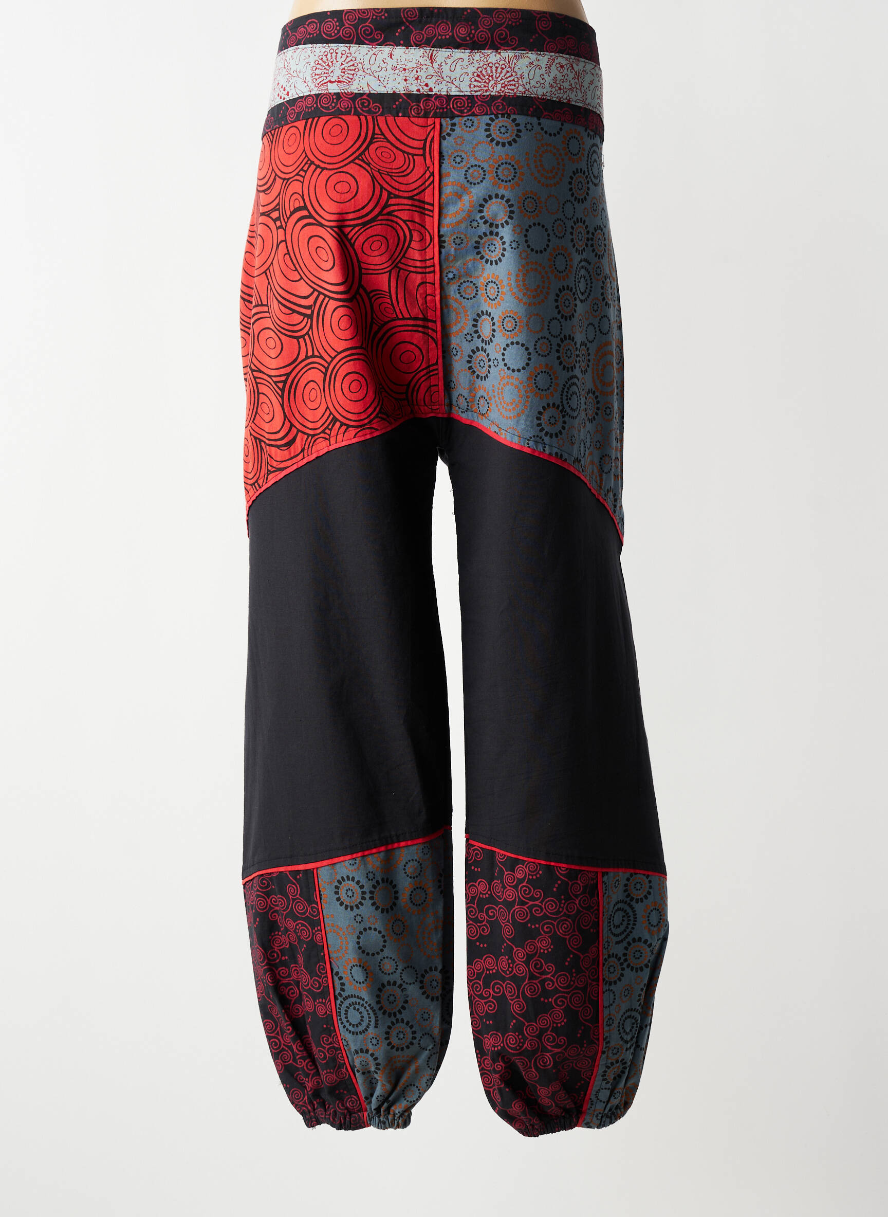 Pantalon drept țesătură poplin mărime normală negru COTON DU MONDE femeie