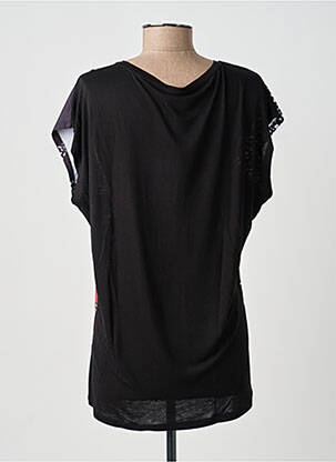 Tricou guler rotund mâneci scurte negru TIFFOSI femeie