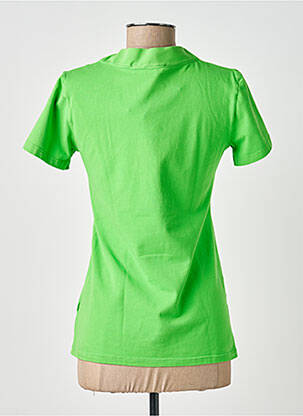 Tricou guler în v mâneci scurte verde COUTURIST femeie