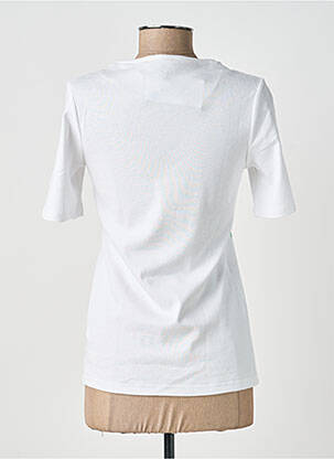 Tricou imprimeu fantezie mâneci scurte alb MARBLE femeie
