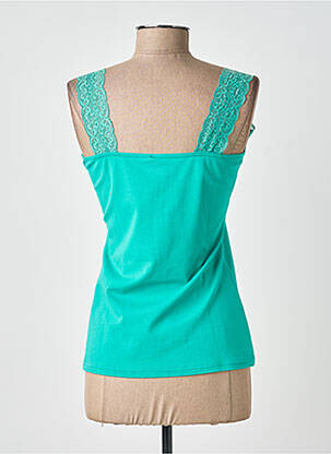 Top elasticitate fără mâneci verde SMASH WEAR femeie