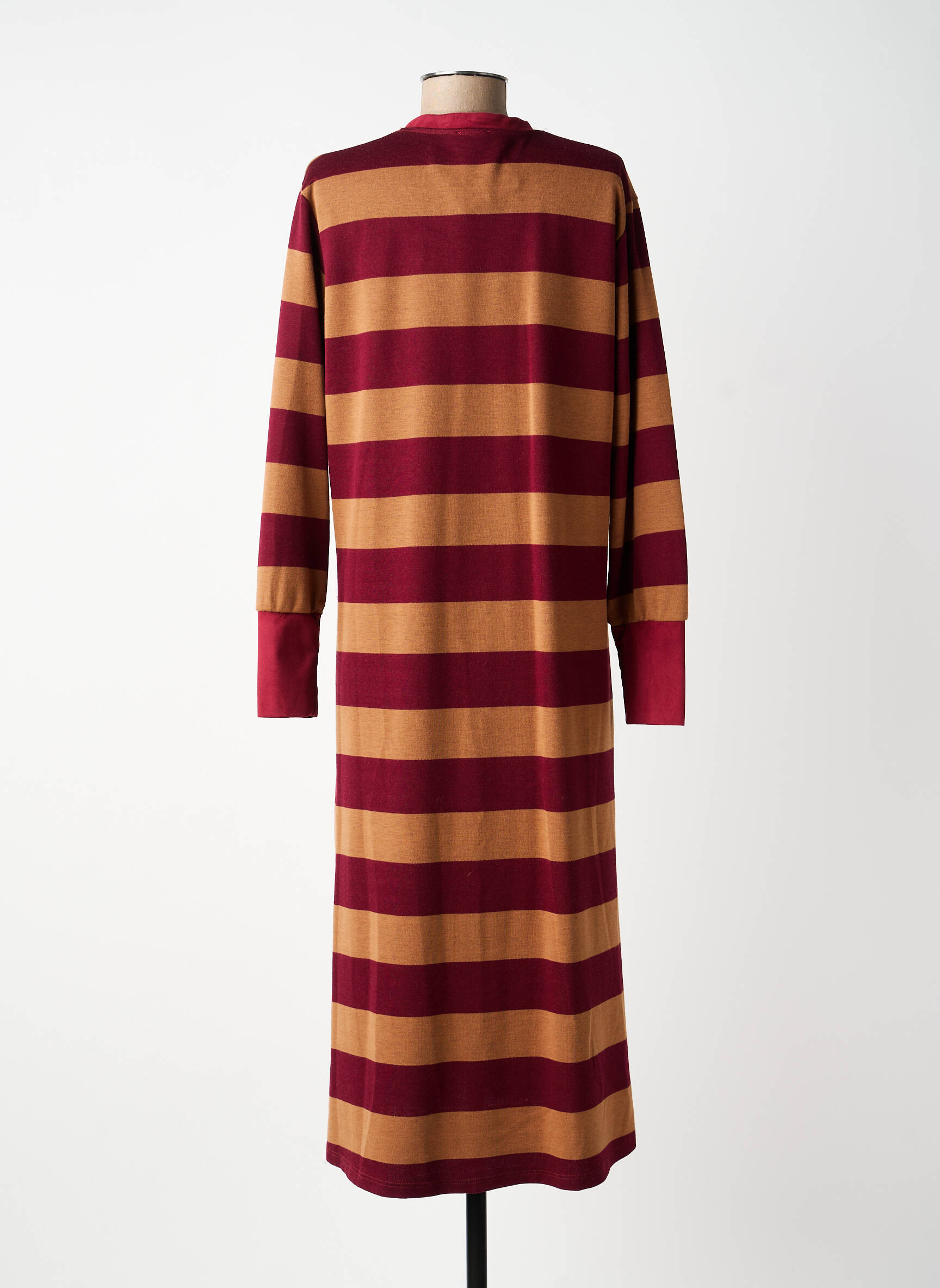 Rochie lungă mâneci lungi mâneci lungi roșu DANIELA COOL femeie
