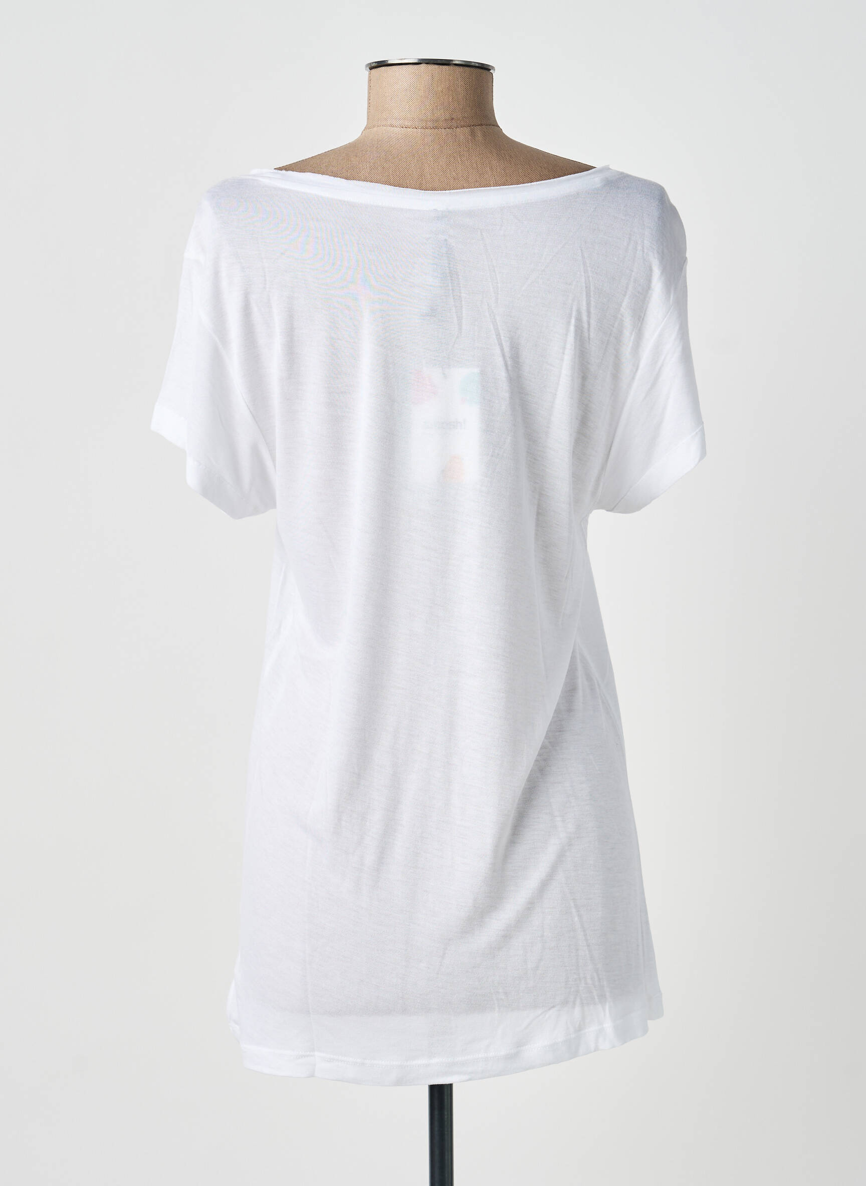 Tricou imprimeu fantezie mâneci scurte alb SMASH WEAR femeie