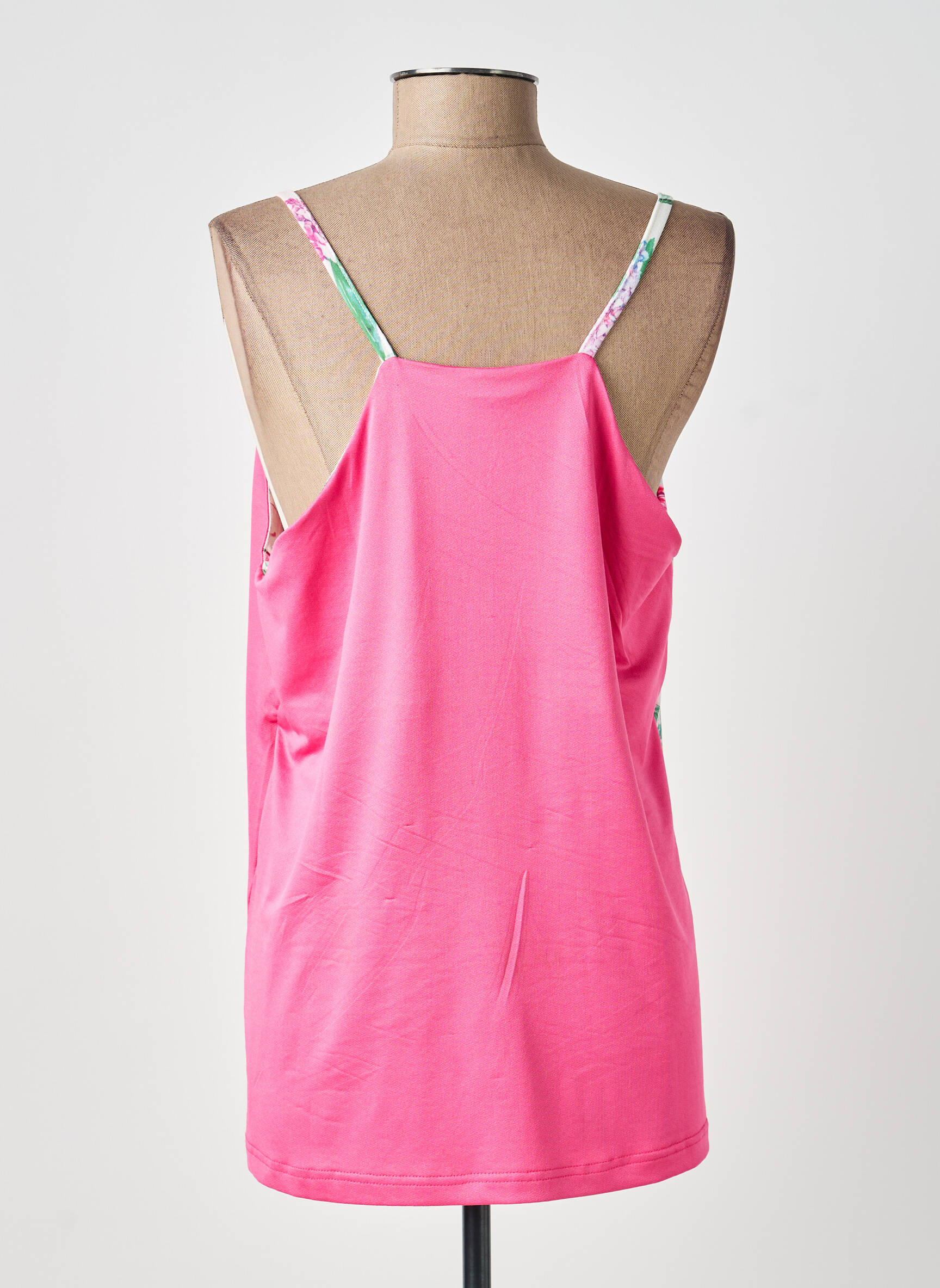 Top elasticitate bretele subțiri roz SMASH WEAR femeie