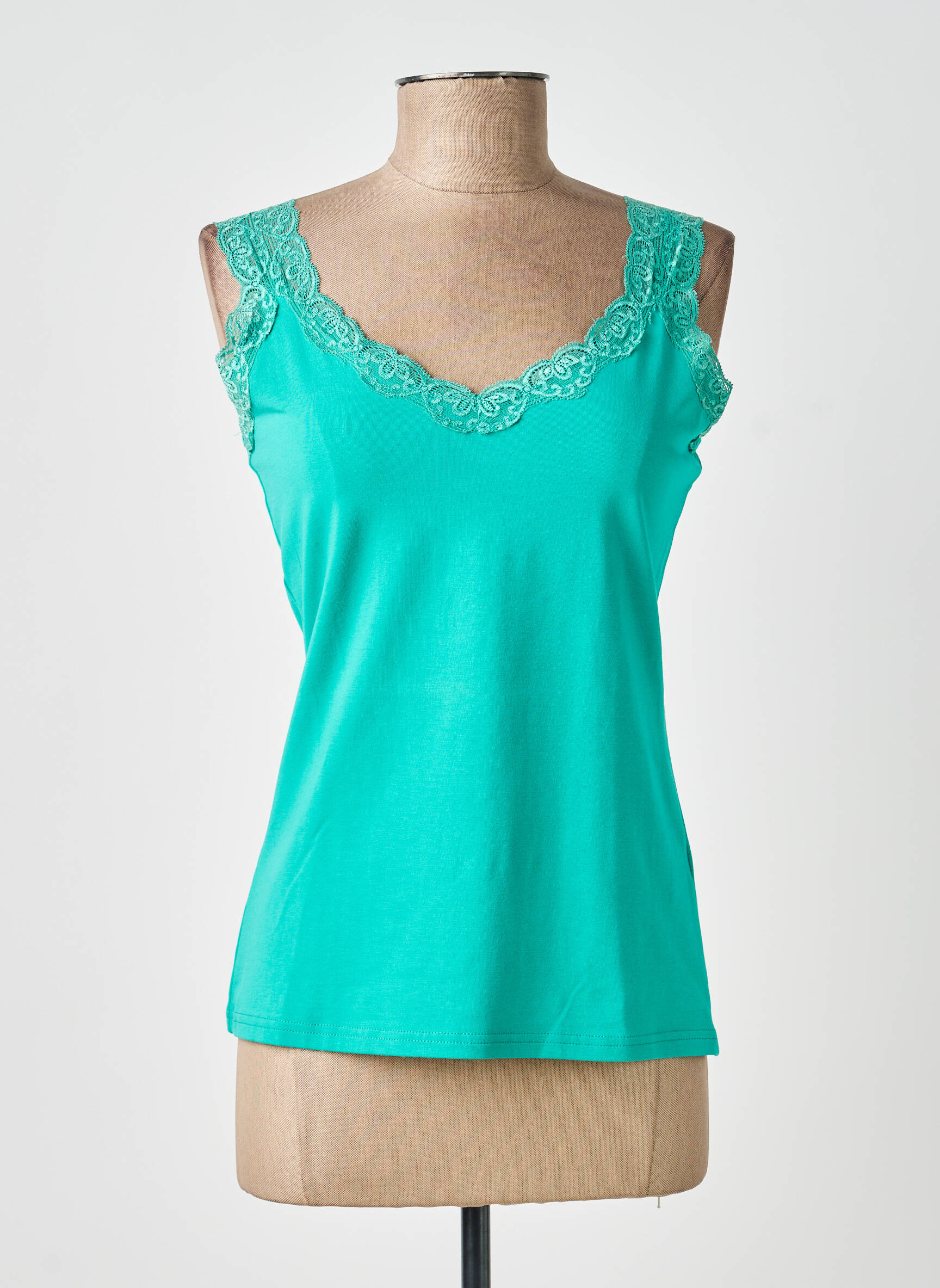 Top elasticitate fără mâneci verde SMASH WEAR femeie