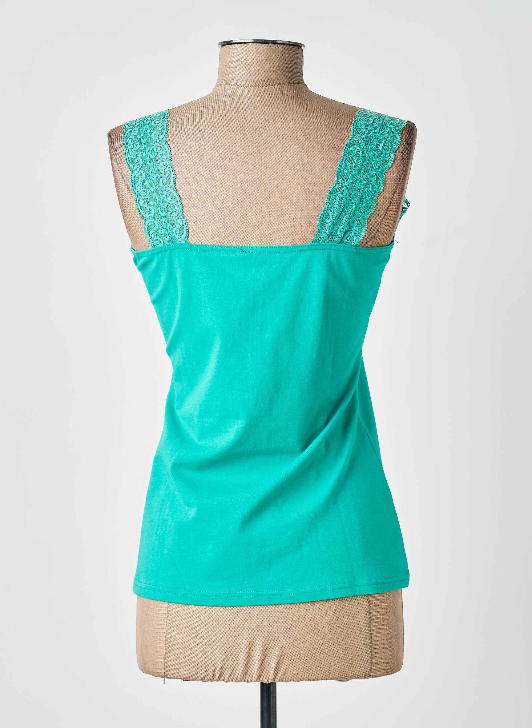 Top elasticitate fără mâneci verde SMASH WEAR femeie