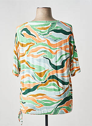 Tricou guler în v mâneci scurte verde TOM TAILOR femeie