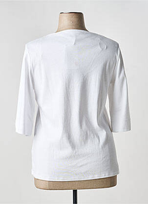 Tricou serigrafie mâneci scurte alb MARBLE femeie