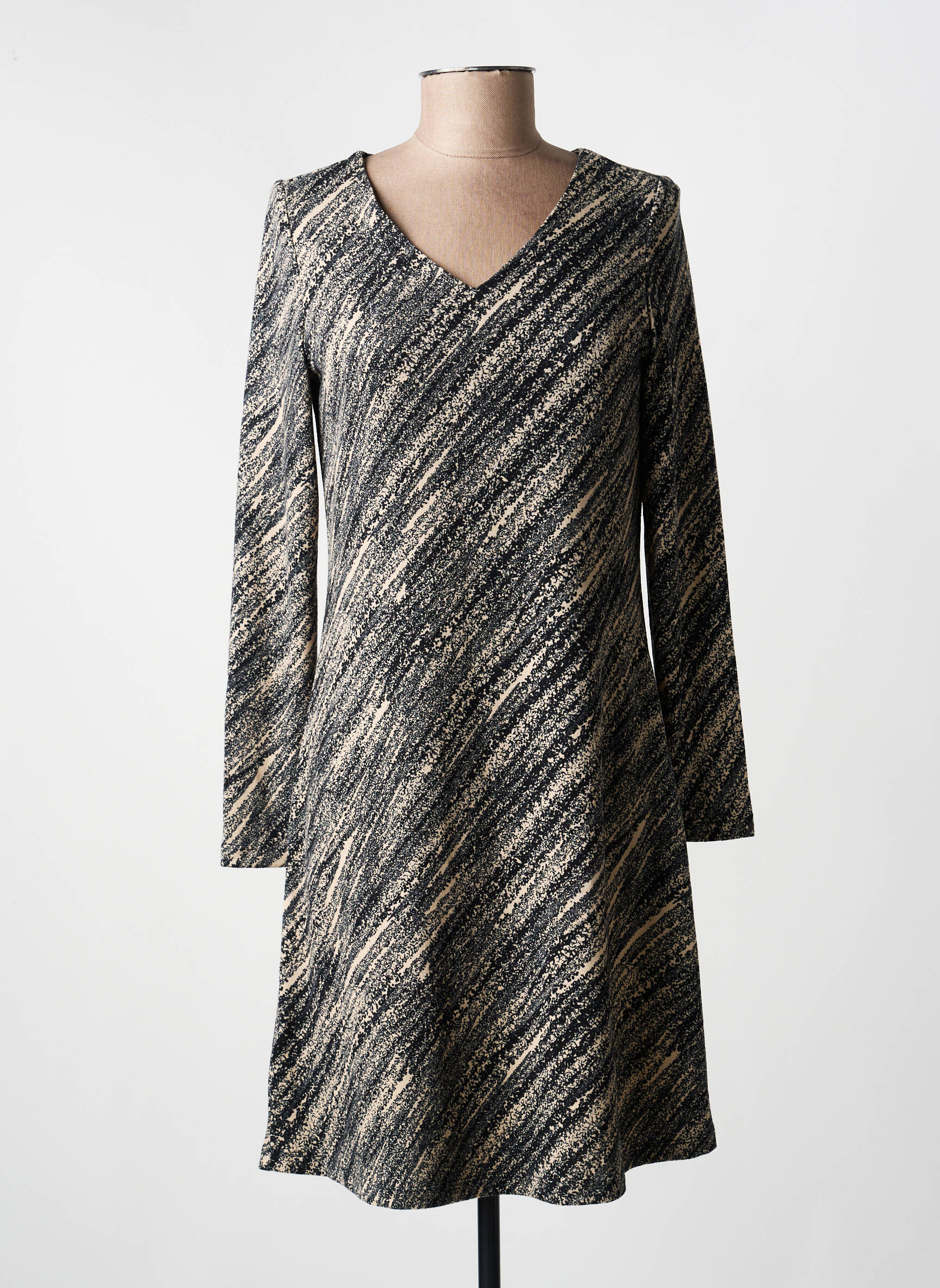 Rochie scurtă mâneci lungi mâneci lungi negru SURKANA femeie