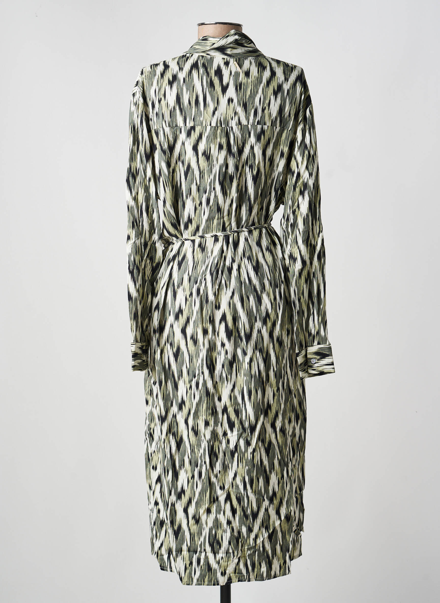 Rochie midi mâneci lungi mâneci lungi verde RINO & PELLE femeie