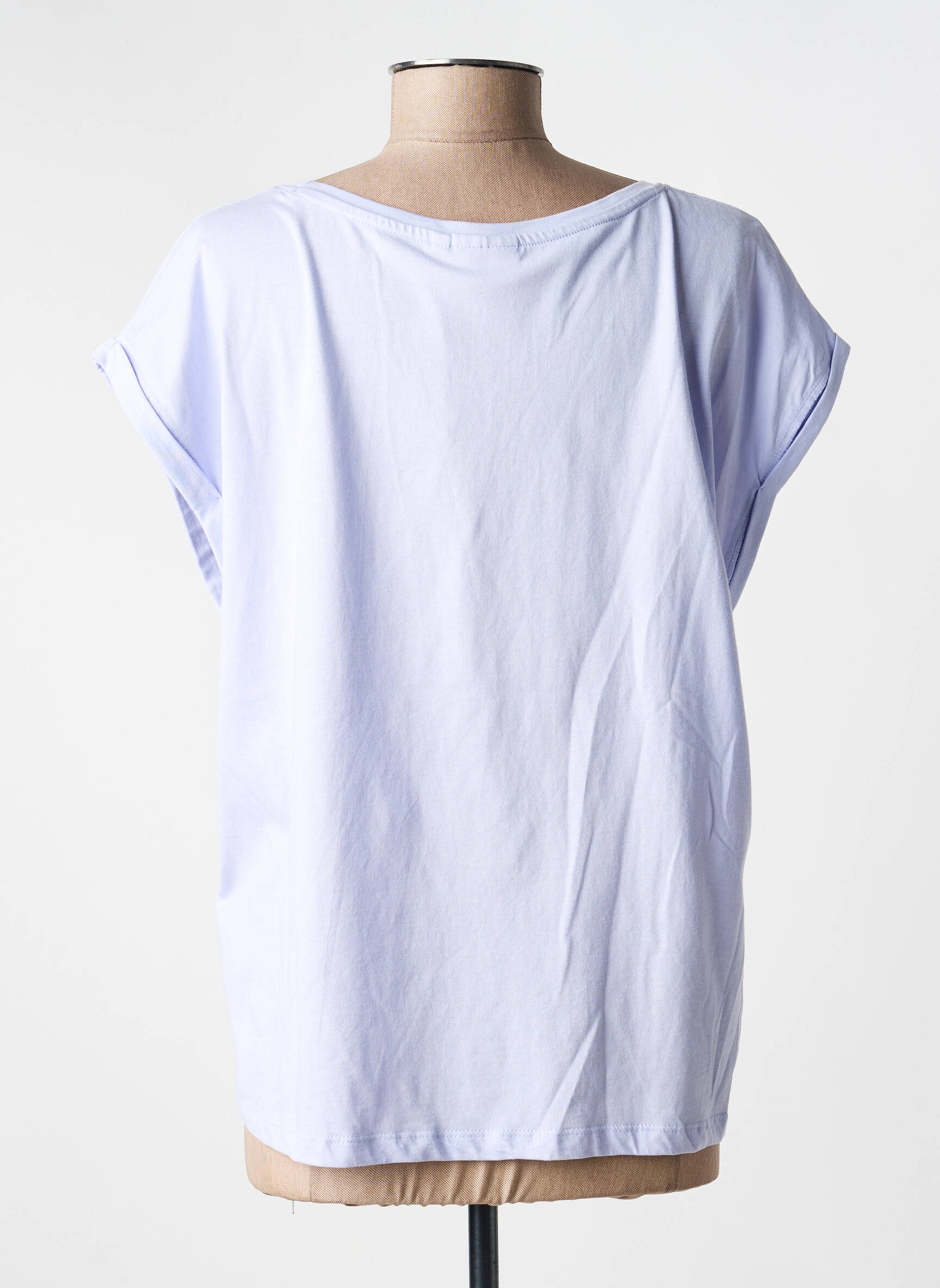 Tricou croială dreaptă mâneci scurte violet LA FIANCÉE femeie