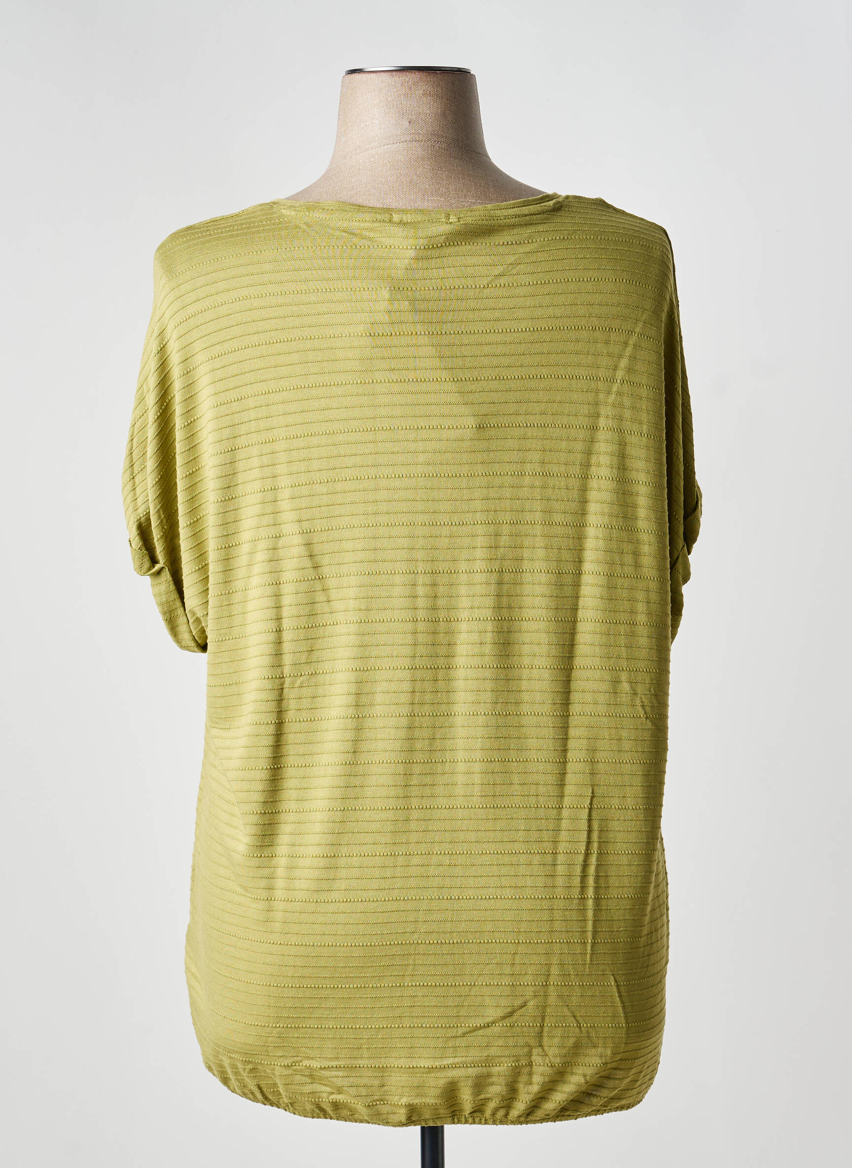 Tricou mâneci 3/4 mâneci 3/4 verde TOM TAILOR femeie